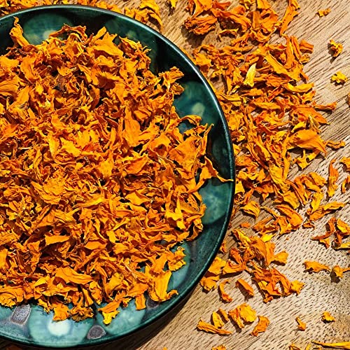 Essbare orangefarbene Ringelblumenblüten – Ringelblume – 25 g – lebensmittelecht – kulinarisch – Kuchen – Backen – Dekoration – auch erhältlich in 50 g/100 g/250 g/500 g/1 kg (209 von Stripey Finds