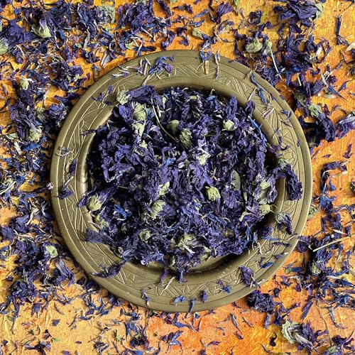 'Melody Blau' - 50g- Getrocknete essbare Blütenblätter - Blaue Kornblume, lila Malve und weißes Gänseblümchen - Lebensmittelqualität - Kulinarisch - Kuchen - Backen - Dekoration (342) von Stripey Finds