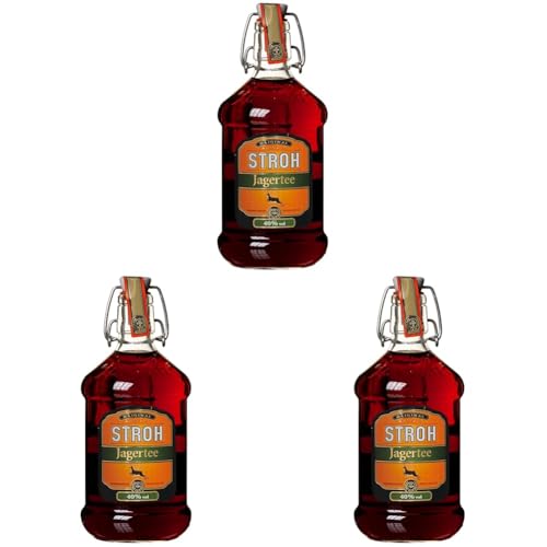 Stroh Jagertee Likör, 500ml (3er Pack) von Stroh