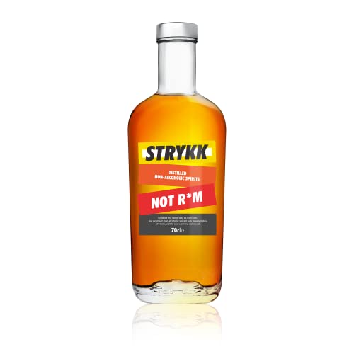 Stryyk Not Rum, 70cl, Karamell, Rosinen, Eichenholz, Vanille, Alkoholfrei, Low-Calorie, Glutenfrei, Vegan, Flasche, 700 Milliliter von Stryyk