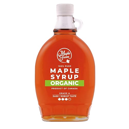 AHORNSIRUP 250ml Meplat-Glasflasche | pure canadian maple syrop grade A | dunkel | kräftig | von MAPLE MOON | aus dem reinen Ahornsaft von robusten kanadischen Ahornbäumen von Sucelos