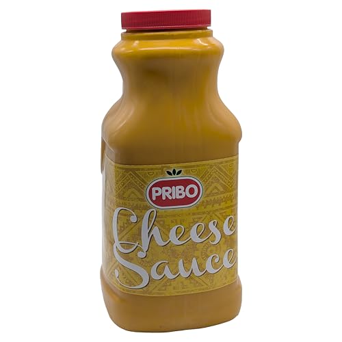 CHEESE-SAUCE KÄSE-SOßE 2400ml | Tex-Mex Sauce | handliche Plastikflasche | einfache Dosierung und Lagerung | von PRIBO | als Topping für Nachos Sandwiches Wraps Pasta von Sucelos