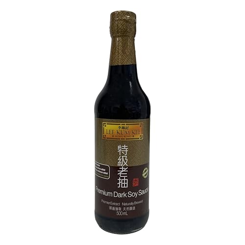 PREMIUM SOJA SAUCE 500ml Glasflasche | dunkel | Soja-Soße | soy sauce | von LEE KUM KEE | hauch von Süße | subtiler Sojabohnengeschmack von Sucelos