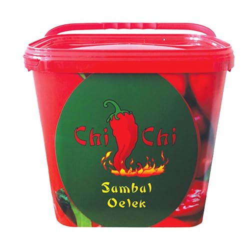 SAMBAL OELEK 10KG EIMER | Chili Paste | Würzpaste feurig | scharf | hot | von CHI-CHI | aus roten Pfefferschoten - Pfefferonen | für asiatische Fleisch-und Geflügelgerichte von Sucelos