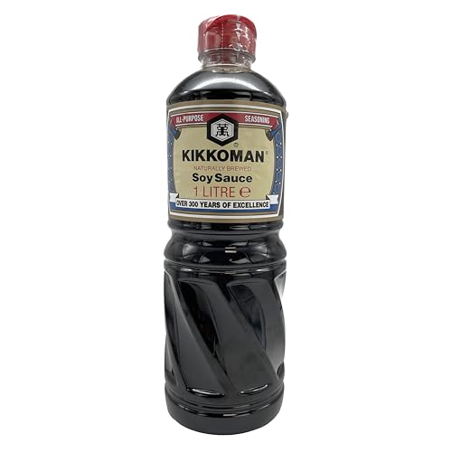 SOJA SAUCE 1L Plastikflasche | Soja-Soße | soy sauce | von KIKKOMAN | aus 4 natürlichen Zutaten | authentisch japanisch von Sucelos