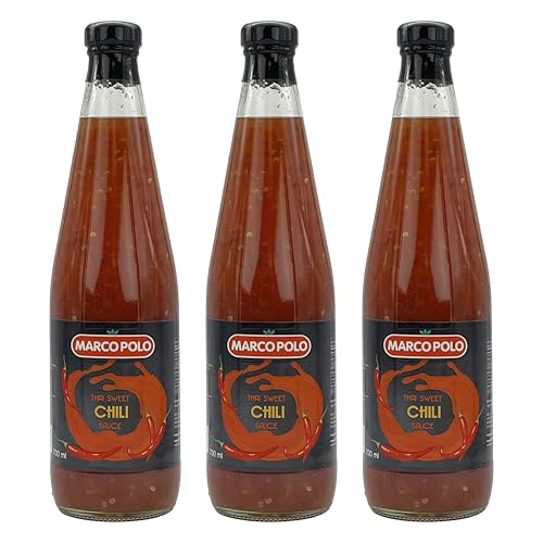 SWEET THAI CHILI SAUCE 3x 700ml Plastikflasche | Thai-Soße | thailand sauce | von MARCO-POLO | aus roten Chilischoten | süß und pikant von Sucelos