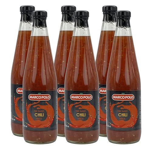 SWEET THAI CHILI SAUCE 6x 700ml Plastikflasche | Thai-Soße | thailand sauce | von MARCO-POLO | aus roten Chilischoten | süß und pikant von Sucelos