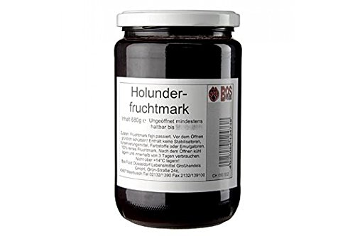 Holunder-Püree/Mark, fein passiert, 680g von Sucos do fein p