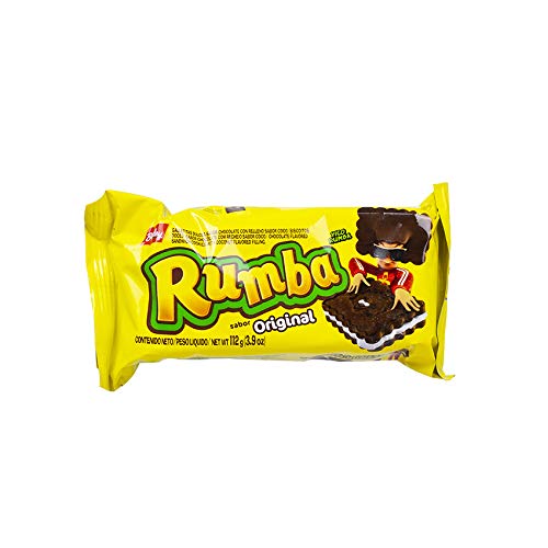 Schokoladen-Doppelkekse mit Kokoscremefüllung, Pack 108g - Galletitas Rumba BAGLEY - ARCOR, 108g von Sucos