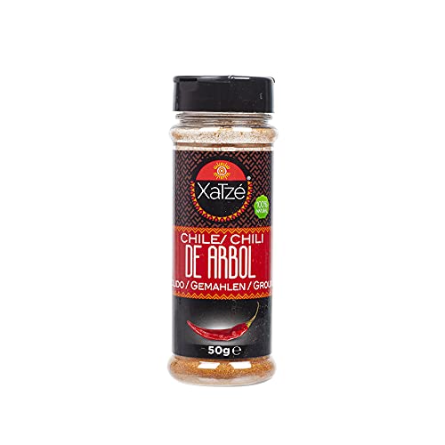 XATZE Gemahlene Arbol-Chili - Chile de Arbol Molido, 50g von Sucos