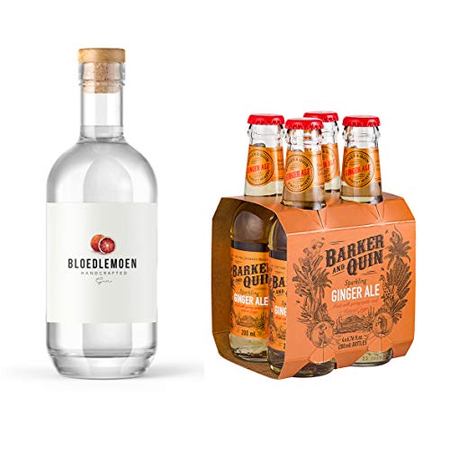 Bloedlemoen - Gin aus Südafrika/handgeschälte Blutorange/Wacholder/handcrafted 40% Vol / 0,7 L (Einweg Flaschen Preis incl. 1,00 € / 4 x 0,25€ DPG Einwegpfand) (Ginger Bundle) von Inverroche