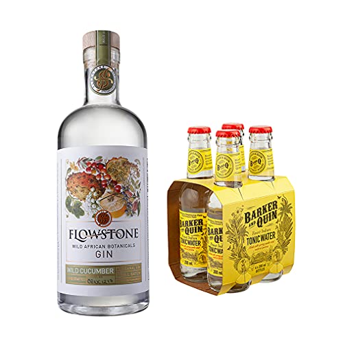 Flowstone Wild Cucumber Gin – Wild African Botanicals [ grün, gradlinig, erfrischend] aus der Wiege der Menschheit/Südafrika/Craft Gin/handgemacht 43% Vol. / 0,7l (Tonic Bundle 3) von Inverroche