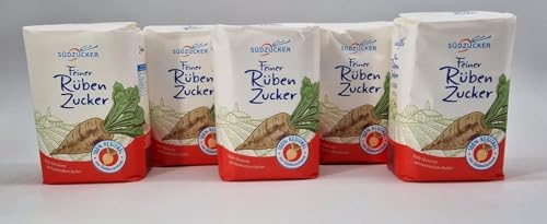 Zucker, Südzucker, Feiner Rübenzucker 5 x 1kg von Südzucker