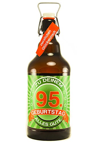 Bier Geschenk 2 ltr XXL Riesenbierflasche 95. Geburtstag von SünGross