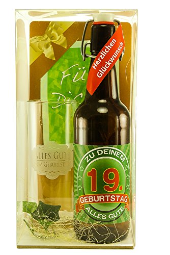 Bier Geschenk Geschenkset 19. Geburtstag von SünGross