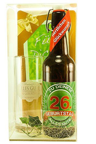 Bier Geschenk Geschenkset 26. Geburtstag von SünGross