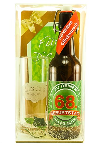 Bier Geschenk Geschenkset 68. Geburtstag von SünGross