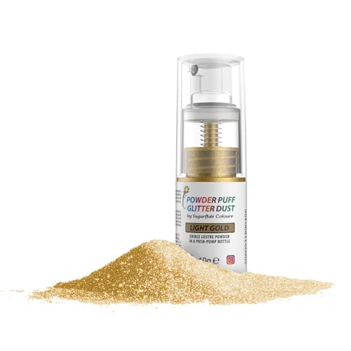 Pompspray – Light Gold, 10 g von Sugarflair Colours