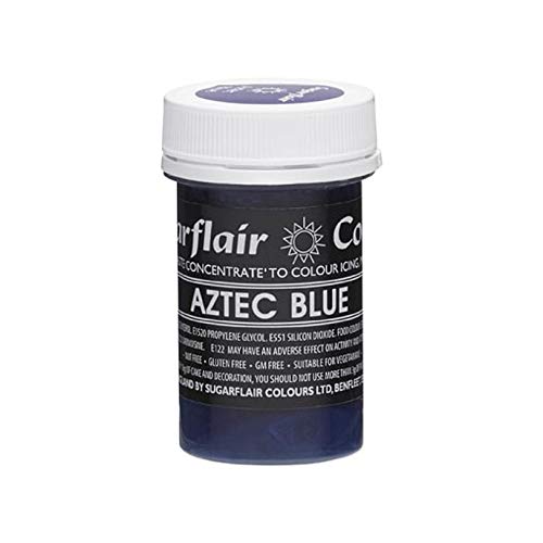 Sugarflair AZTEKISCHE blau Pastell Paste Gel essbare konzentrierte Nahrung Sahnehäubchen Färbung von Sugarflair Colours