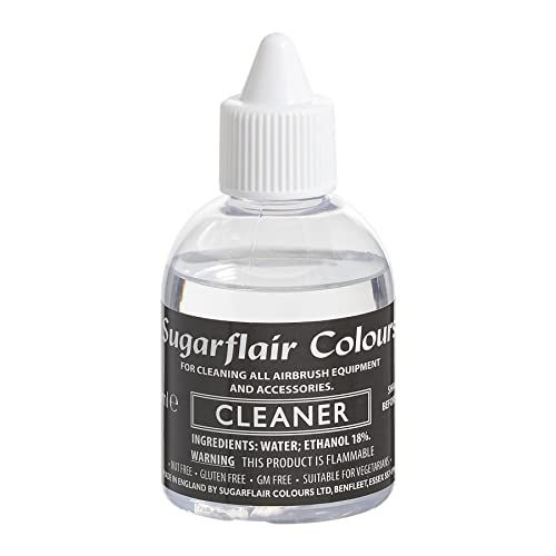 Sugarflair Airbrush Cleaner, zum Reinigen von Airbrush Geräten und Accessoires, GM, geeignet für Vegetarier - 60ml von Sugarflair Colours