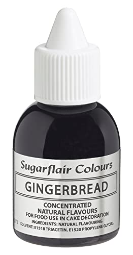 Sugarflair Lebkuchen-Geschmack – natürlicher konzentrierter Lebensmittel-Geschmack für den Einsatz in Kuchen, Cupcakes, Zuckerguss, Getränken, Eiscreme, 30 ml von Sugarflair Colours