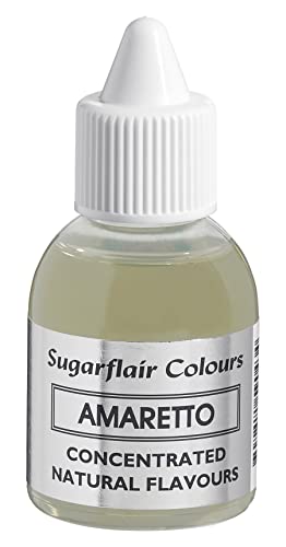 Sugarflair Natürliches Lebensmittelaroma Amaretto, Intensives Aromatropfen für Kuchen, Cupcakes, Frostings, Getränken, Eis - 100% Natural Flavour - 30 ml von Sugarflair Colours