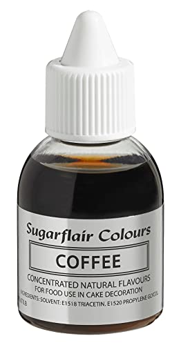 Sugarflair Natürliches Lebensmittelaroma Coffee, Intensives Aromatropfen für Kuchen, Cupcakes, Frostings, Getränken, Eis - 100% Natural Flavour - 30 ml von Sugarflair Colours