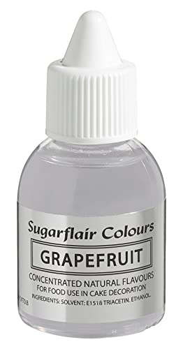 Sugarflair Natürliches Lebensmittelaroma Grapefruit, Intensives Aromatropfen für Kuchen, Cupcakes, Frostings, Getränken, Eis - 100% Natural Flavour - 30 ml von Sugarflair Colours