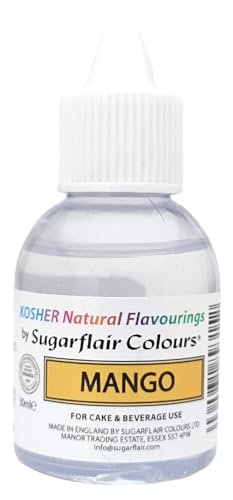 Sugarflair Natürliches Lebensmittelaroma Koscher Mango, Intensives Aromatropfen für Kuchen, Cupcakes, Frostings, Getränken, Eis - 100% Natural Flavour - 30 ml von Sugarflair Colours