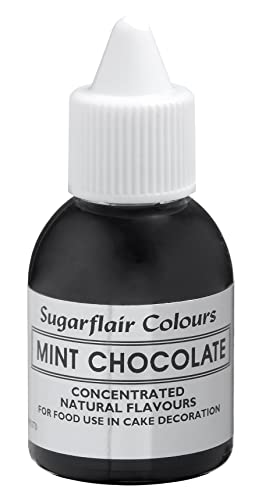 Sugarflair Natürliches Lebensmittelaroma Mint Chocolate, Intensives Aromatropfen für Kuchen, Cupcakes, Frostings, Getränken, Eis - 100% Natural Flavour - 30 ml von Sugarflair Colours