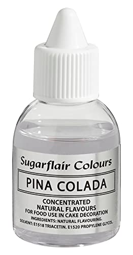 Sugarflair Natürliches Lebensmittelaroma Piña Colada, Intensives Aromatropfen für Kuchen, Cupcakes, Frostings, Getränken, Eis - 100% Natural Flavour - 30 ml von Sugarflair Colours