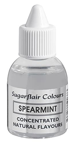 Sugarflair Natürliches Lebensmittelaroma Spearment, Intensives Aromatropfen für Kuchen, Cupcakes, Frostings, Getränken, Eis - 100% Natural Flavour - 30 ml von Sugarflair Colours