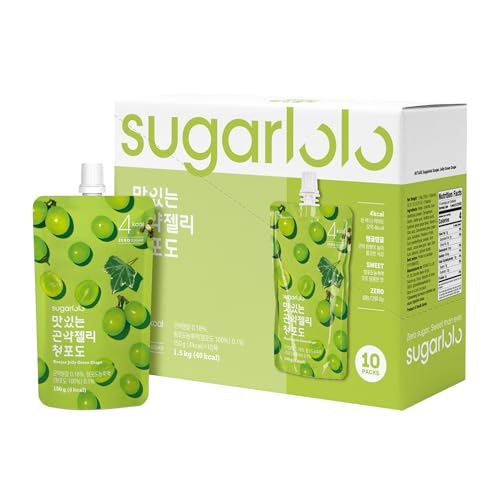 EasyCookAsia Intake Sugarlolo Konjac Getränk 150gx10set | Kalorienarmes, Zuckerfreies Fruchtgelee | Ideal für Diabetiker & Gesundheitsbewusste |Fruchtgeschmack | Sättigend & Lecker von Sugarlolo