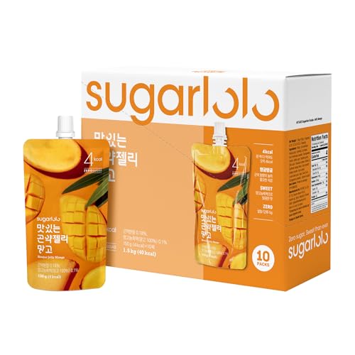 Intake Sugarlolo Konjac Getränk 150gx10set | Kalorienarmes, Zuckerfreies Fruchtgelee | Ideal für Diabetiker & Gesundheitsbewusste |Fruchtgeschmack | Sättigend & Lecker von Sugarlolo