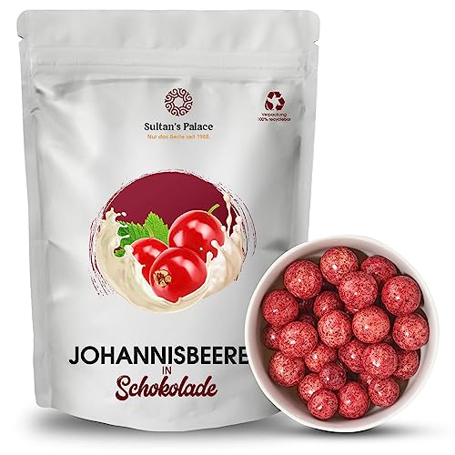 Sultan’s Palace Johannisbeeren in Joghurt Schokolade – 1000 g – Zartschmelzend – Schokoladenfrüchte – Geschenkidee von Sultan's Palace