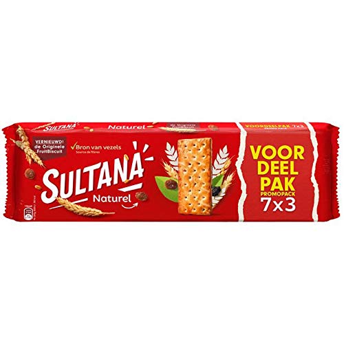 Sultana Fruitbiscuit Naturel Fruchtkeks Natürlich 7-pak 306G von Sultana