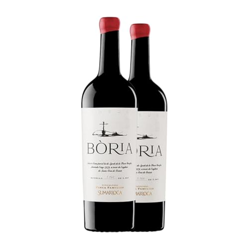 Sumarroca Bòria Penedès Alterung 75 cl Rotwein (Karton mit 2 Flaschen von 75 cl) von Sumarroca