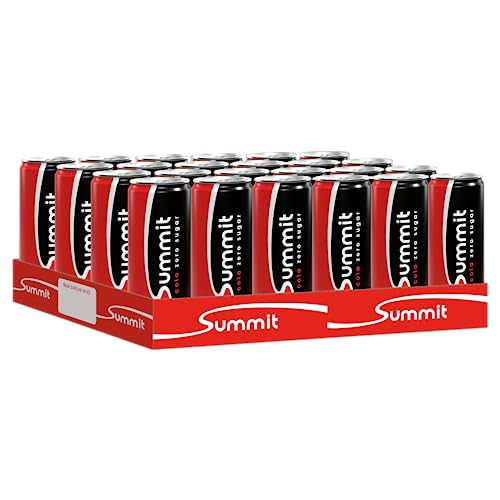 Summit Cola Zero 24x25cl (inkl. 6€ Pfand) - Erfrischende Zero-Cola mit vollem Geschmack, ohne Zucker und inklusive Pfand, 24 Dosen à 250 ml von FOXCUP