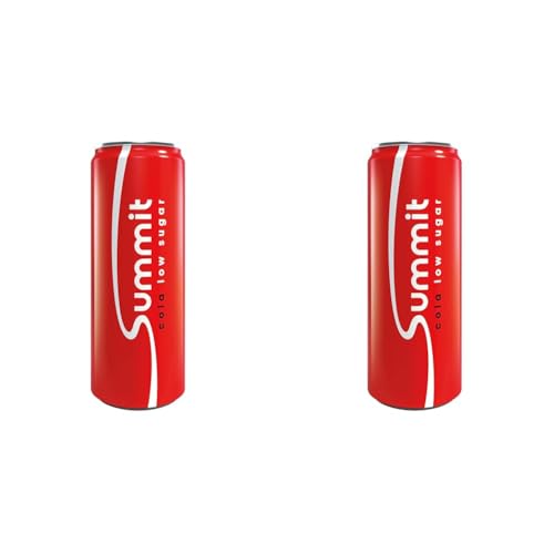 Summit Cola kalorienarm 24x25cl (inkl. 6€ Pfand) - Erfrischende kalorienarme Cola mit vollem Geschmack, perfekt für bewussten Genuss, 24 Dosen à 250 ml. (Packung mit 2) von Summit