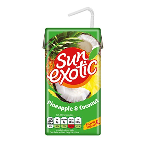 Sun Exotic Pineapple and Coconut Still-Kartons, 288 ml, 27 Stück von Sun Exotic