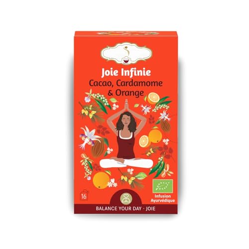 Bio-Kräutertee Freude & Harmonie – Wärmende und wohltuende natürliche Infusion ohne Koffein – Mit Kakao und Orange von Sun & Sia Source of your Natural Beauty