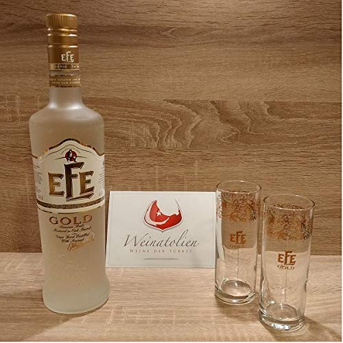 Efe Gold mit 2 Efe Gold Glas von Sunature