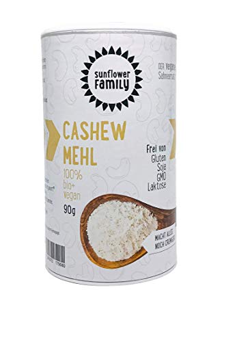 sunflowerFamily Bio Cashew Mehl, 90 g von Sunflower Family