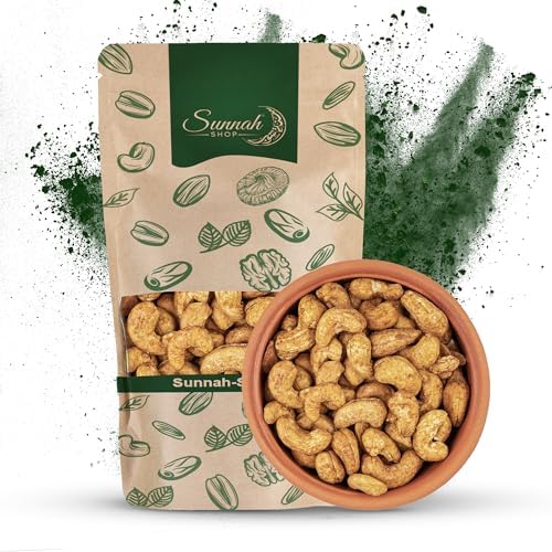 Sunnah Shop® Köstliche Würzige Käse Cashewkerne geröstet 1kg | Knusprige Cashewkerne mit würzigem Käse veredelt für den ultimativen Genuss | cashew nüsse vegan Protein von Sunnah Shop