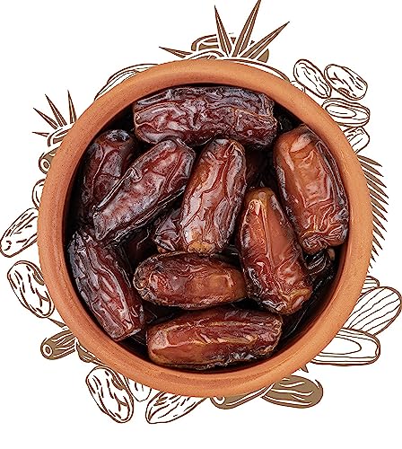 Sunnah Shop® Premium Mabroom Datteln aus Medina | gesunde Bonbon Frucht | Frische Ernte mit vollmundigem Geschmack | 100% Natürlich - OHNE Zusatzstoffe Datteln 1KG von Sunnah Shop