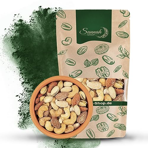 Sunnah Shop® Premium Nussmischung | Geröstet und Gesalzen mit Cashewkerne, Mandeln und Pistazienkerne | Vegan Protein Nüsse | Nussmix 100% natürliche Zutaten (5KG) von Sunnah Shop