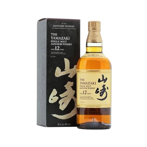 Suntory Yamazaki 12 Jahre Whisky - Single Malt Japanischer Whisky - mit Geschenkverpackung - Harmonischer und fein ausgewogener Geschmack - 43 % Vol - 700 ml von Suntory