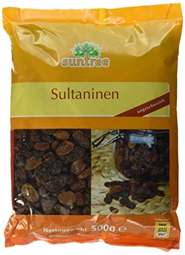 Suntree Sultaninen ungeschwefelt, 20er Pack (20 x 500 g) von Suntree