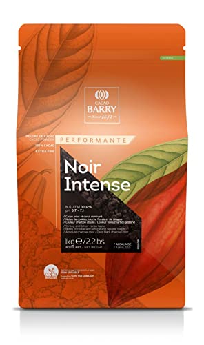 Schwarzes Kakaopulver zum Backen | 2023 Van Houten Intense Deep Black Kakaopulver Ersatz (nur Verpackungswechsel) | Cacao Barry Noir Intense 1kg - Cacao Powder (Dark) von Barry Callebaut Chocolate von Super Cal