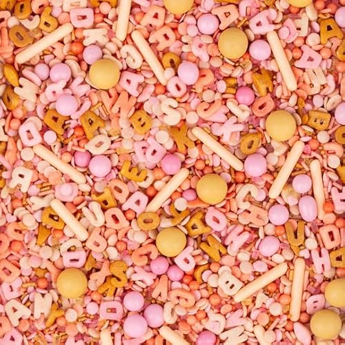 Super Streusel ABC Einschulung KleinePauseStreusel Mix | Tortendeko essbar Einschulung | Zucker Dekor ABC Streusel Tortendeko Schulanfang Kuchen Deko Kuchen Einschulung Kuchen Deko Buchstaben (90g) von Super Streusel